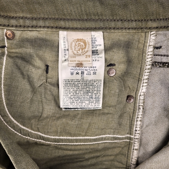 Diesel Denim Jeans size 29 Buster regular slim-tapered 0845K_stretch olive green - Picture 7 of 11